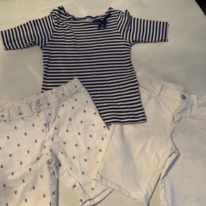 Carters Girls Size 7 Short Set